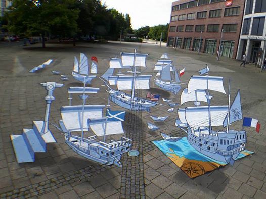 3d streetart Ramon Bruin